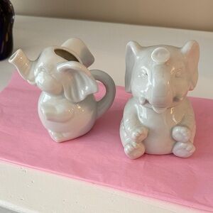 Elephant, cream, and sugar